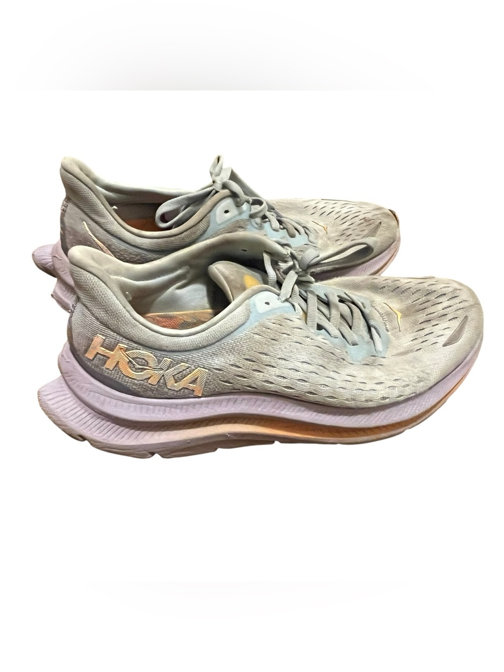 HOKA Running Shoes Women's 8 Blue/Grey/Orange/Purple